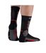 X1 paire de chaussettes noir/rouge mixte monnet trek expert 1-2