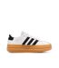 Baskets blanc/noir femme adidas court bold-2
