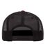 Flexfit By Yupoong Foam Trucker Cap With White Front (Black/White/Red) - UTRW7571