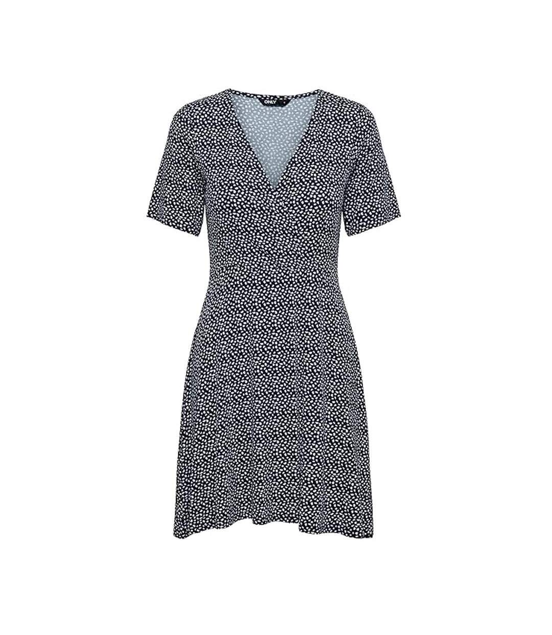 Robe Noire à Motifs Femme Only Verona - M-1