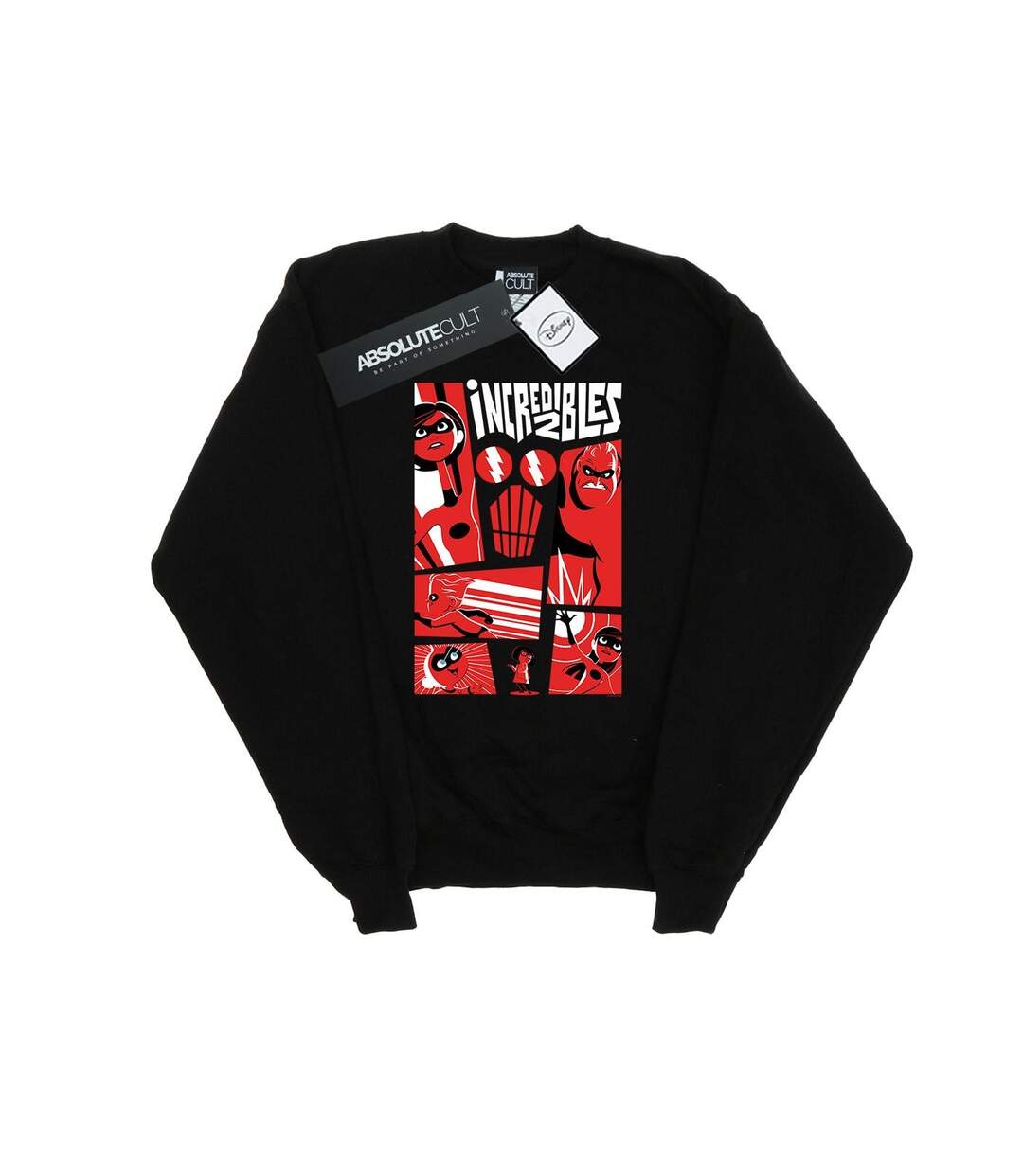 Disney Sweatshirt Collage The Incredibles Femme/Ladies (Noir) - UTBI32046-1