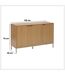 Buffet bas 3 portes en bois TASSO - Beige-3