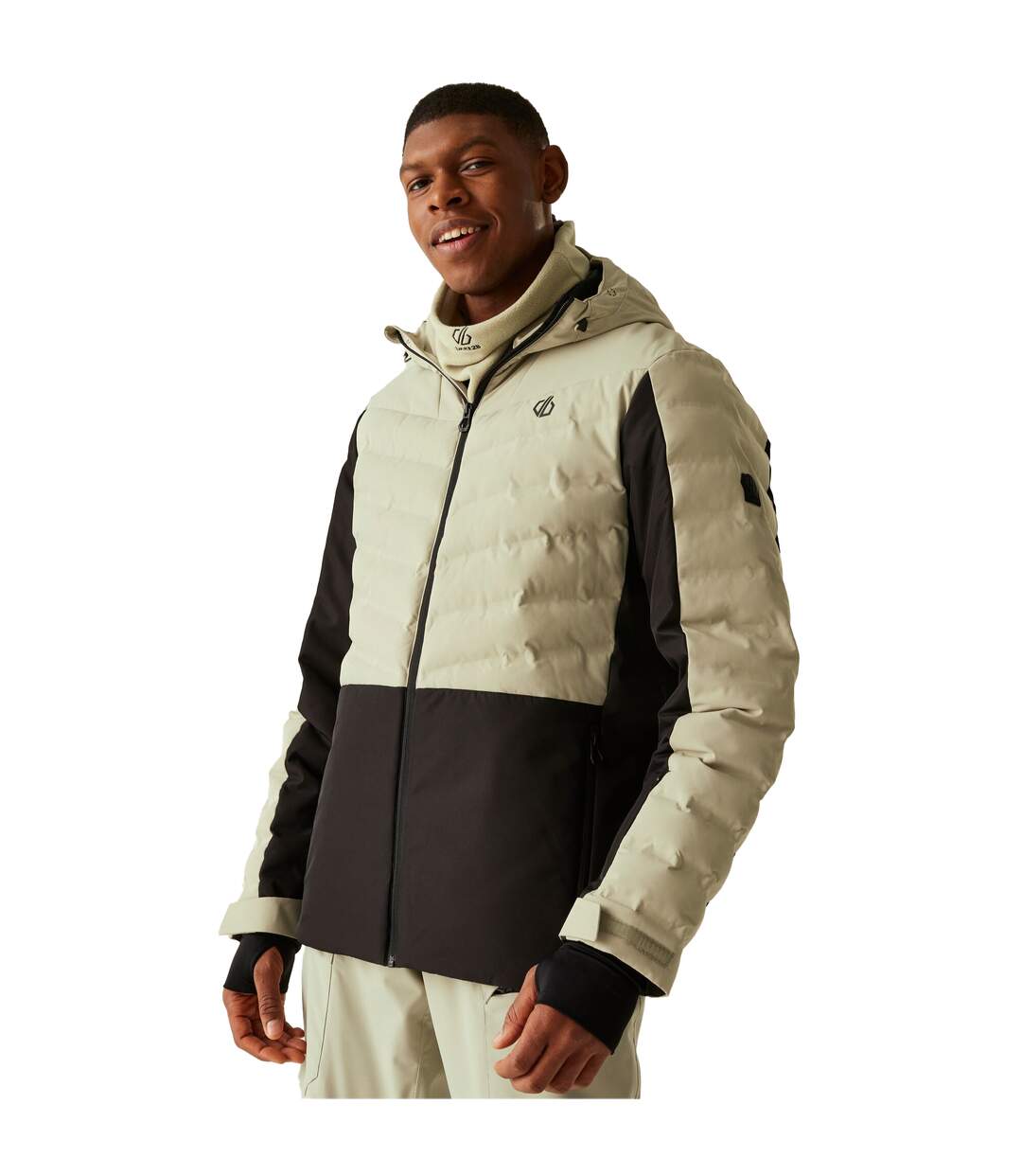 Blouson De Ski Ollie Homme Blanc Cassé Noir Dare 2B-1