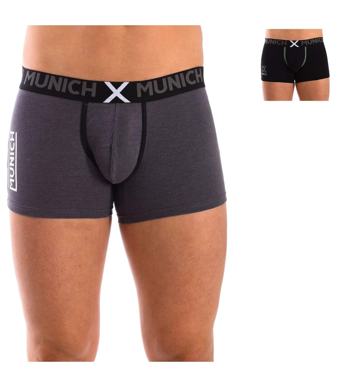 Pack-2 slips en coton élastique pour hommes MUDU0170-3