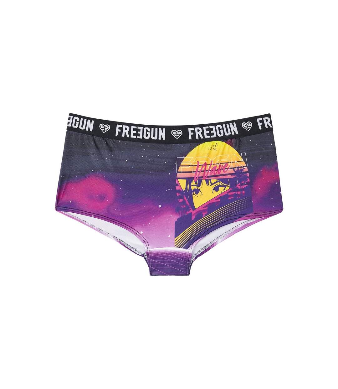 Lot de 3 Boxers femme Manga neon Freegun-3