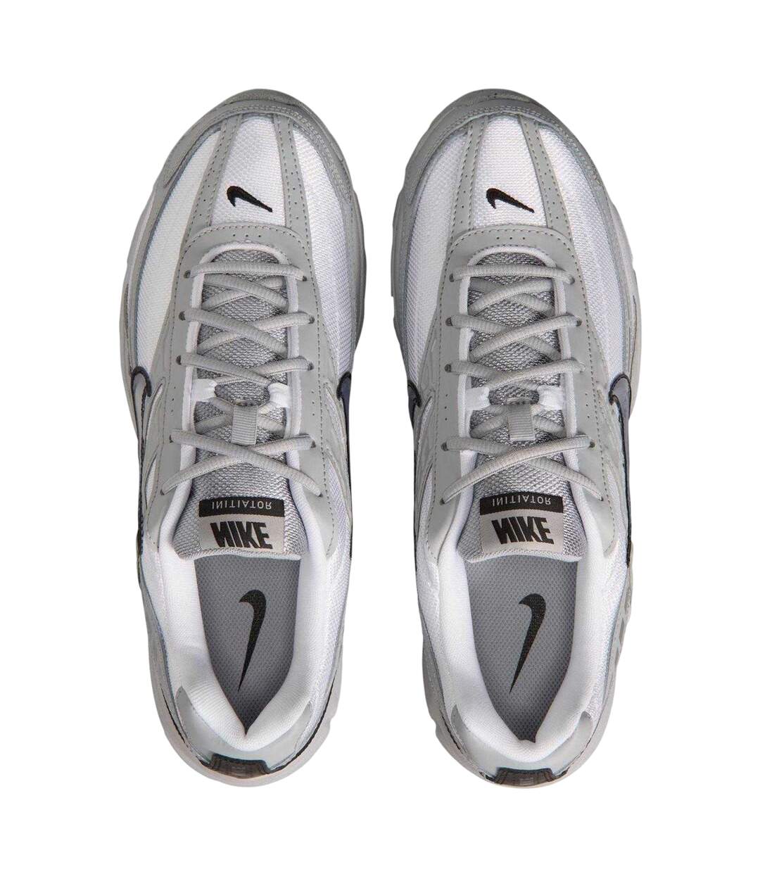 Mens Initiator Logo Cushioned Trainers White Grey Nike-4