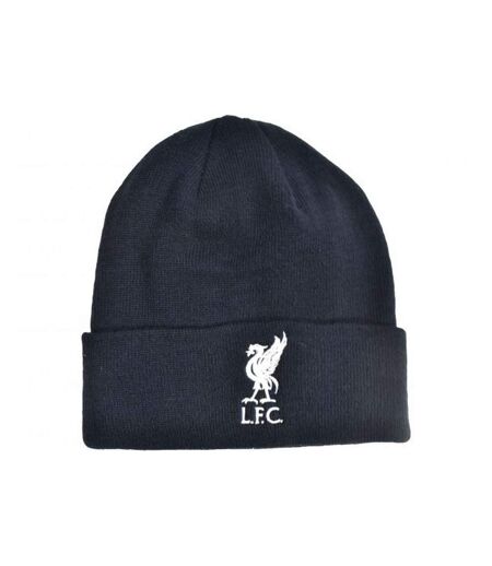Liverpool FC Unisex Adult Bronx Knitted Beanie (Navy) - UTBS3407