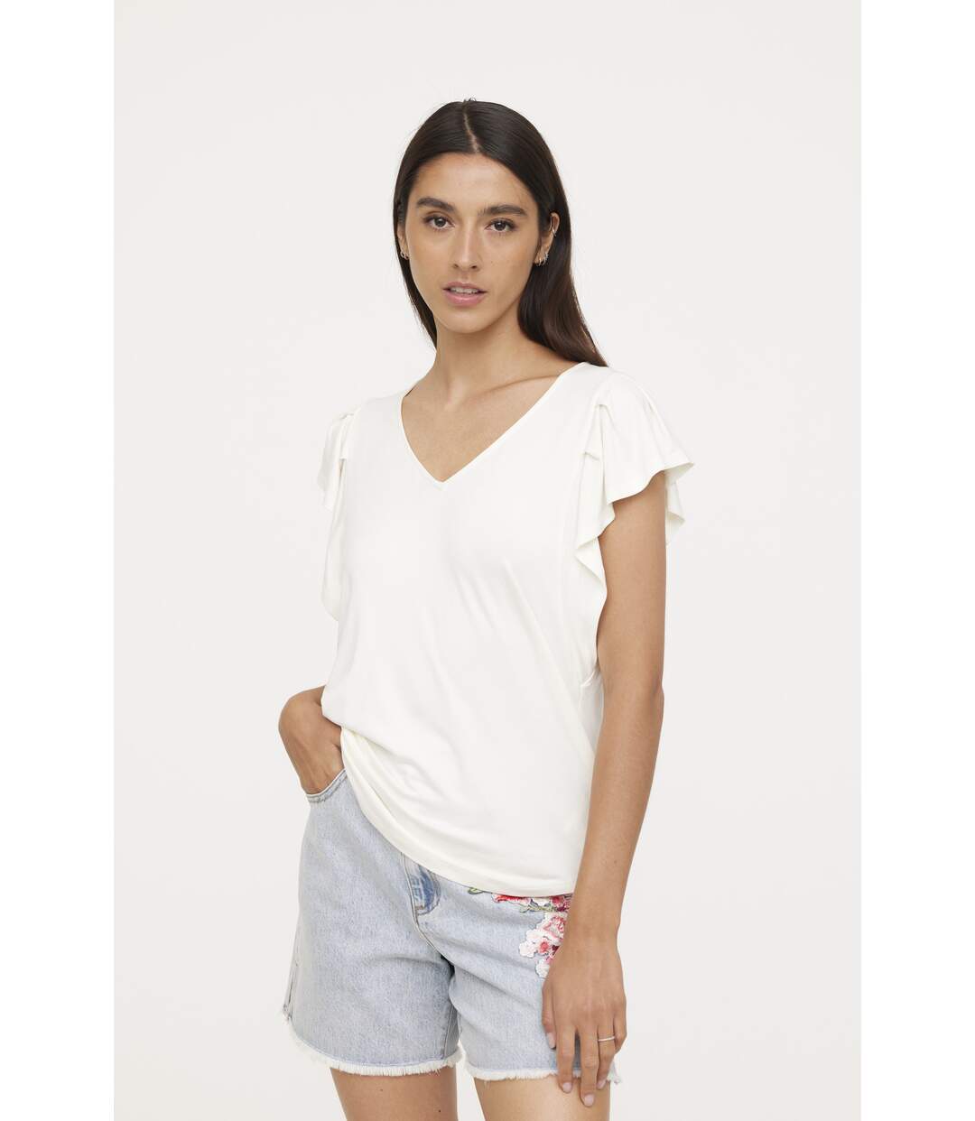 T-shirt manches courtes viscose regular ARICIA