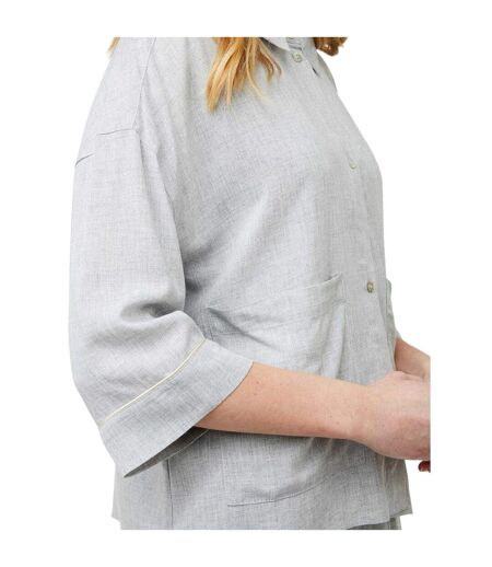 Womens/ladies Sonja Pyjama Top Light Grey CCDK Copenhagen