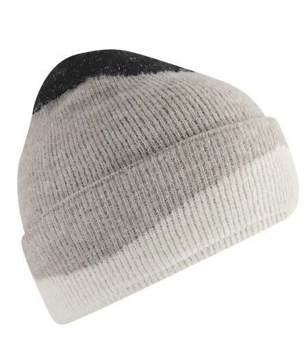 Bonnet Motif/style Ondulé Adulte Noir Gris Clair Blanc Doux Beechfield