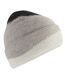 Bonnet Motif/style Ondulé Adulte Noir Gris Clair Blanc Doux Beechfield-2