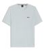 Mens Waffle Knit Structured Pyjama Top Open Blue Boss-1