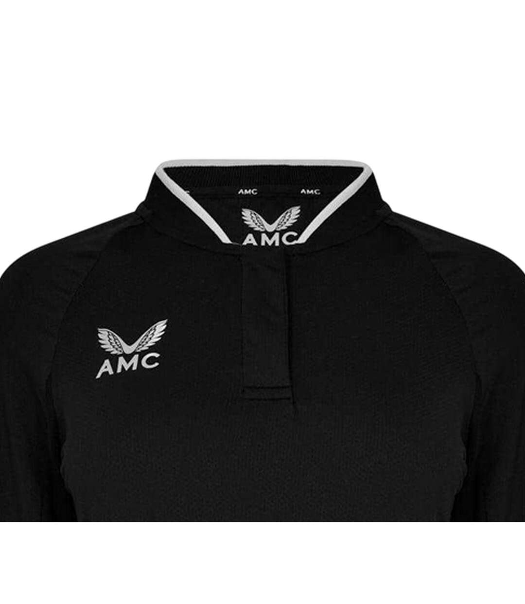 Polo Manches Longues Raglan Femme Noir Castore-3