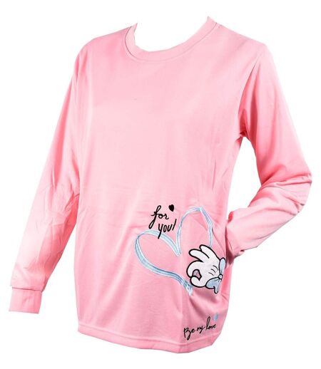 Pyjama Femme Long SWEET SECRET Q1556 BE MY LOVE ROSE