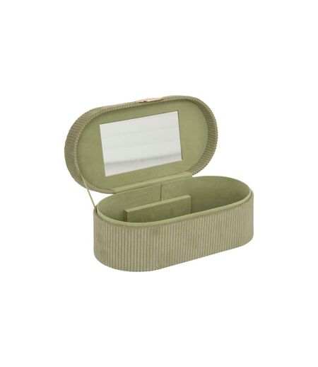 Boîte à Bijoux en Velours Enya 25cm Vert Kaki