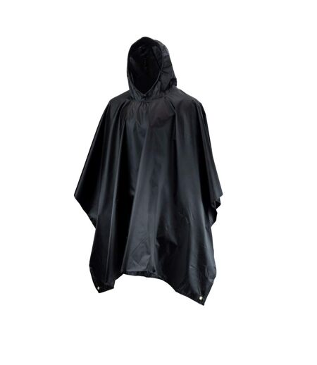 Poncho Motif/style Uni Adulte Noir Mil-Com
