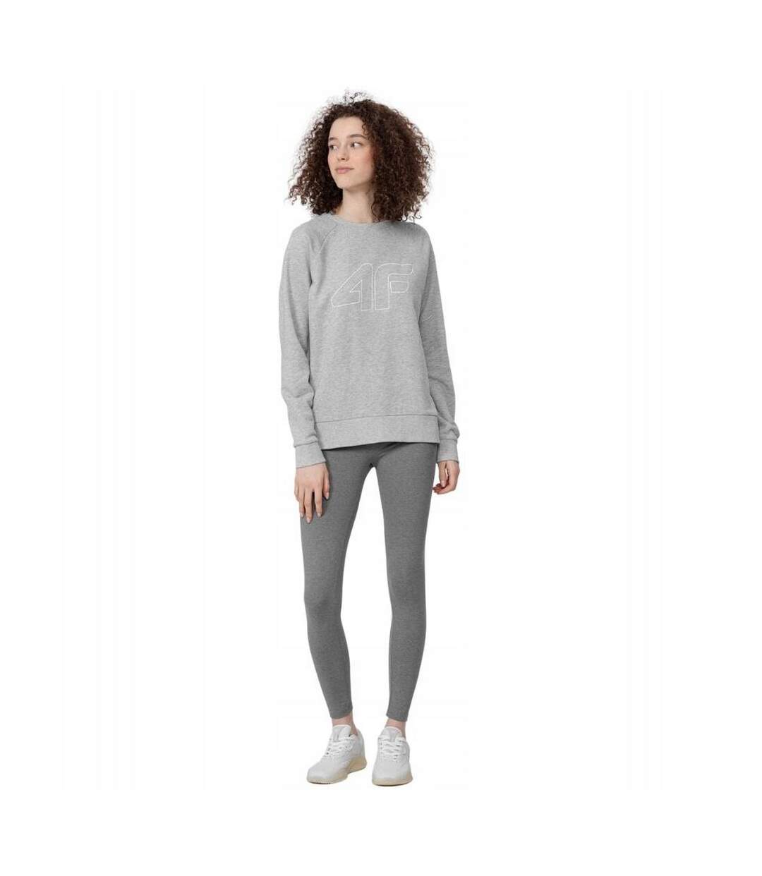 Legging Motif/style Uni H4z22 Femme Gris 4F-1