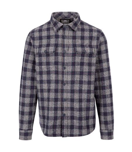 Chemise Manches Longues Motif/style À Carreaux Portlaw Homme Gris Bleu Trespass