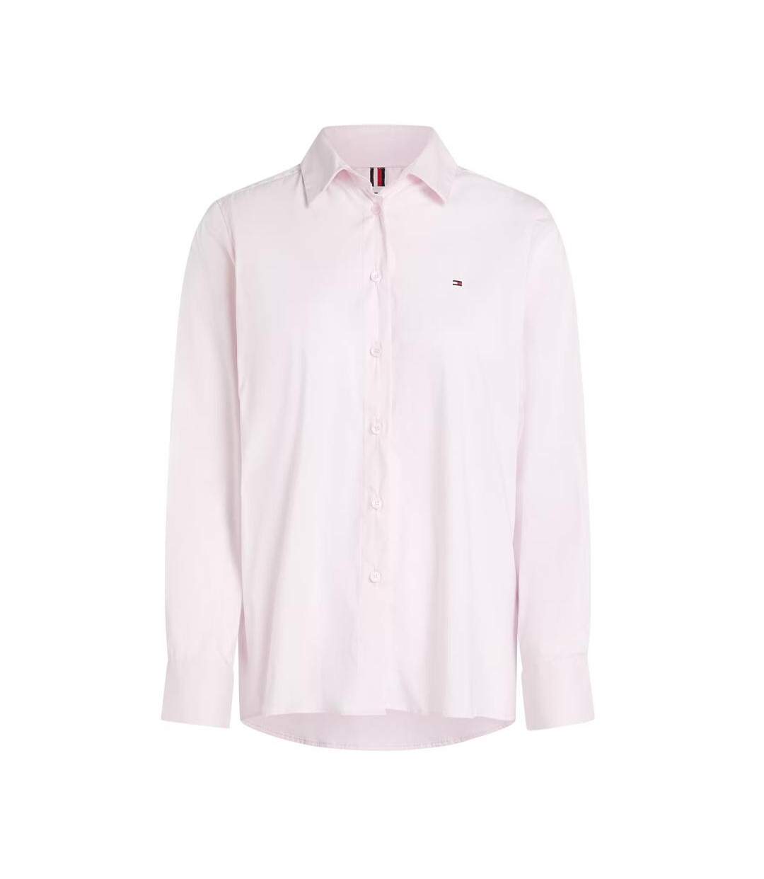 Chemise rose femme tommy hilfiger ess poplin regular s - 34-1