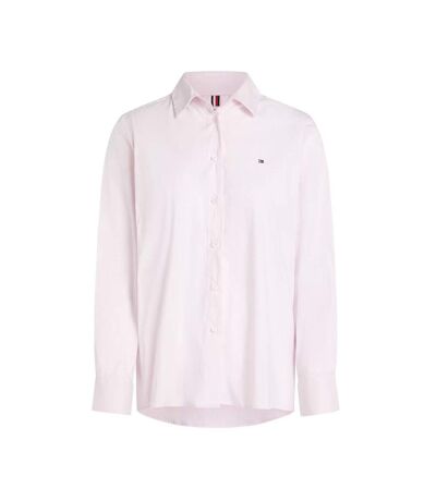 Chemise rose femme tommy hilfiger ess poplin regular s - 34