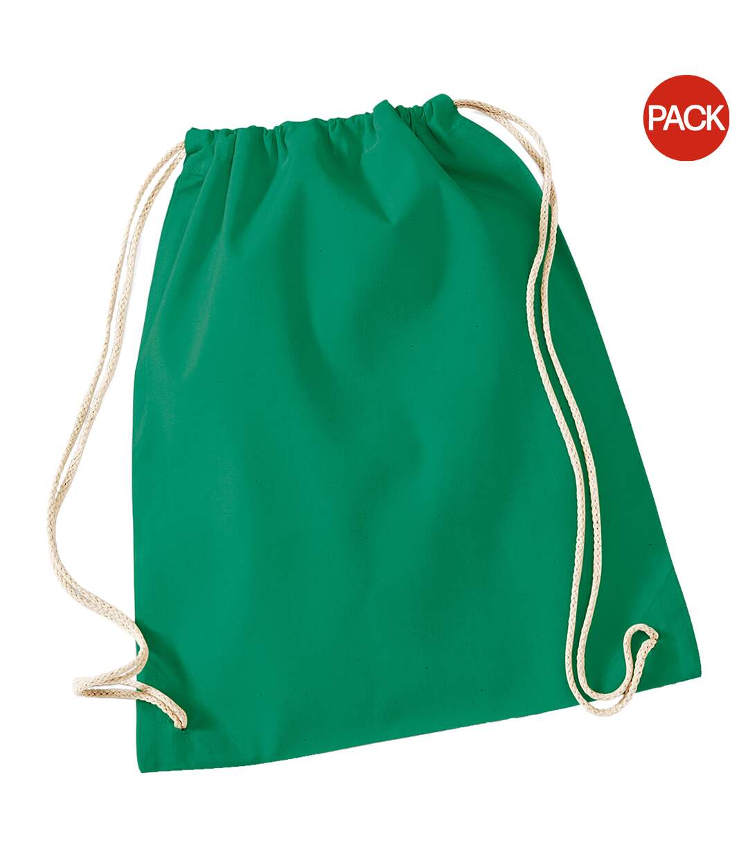 Lot de 2  Sac de gym 12 litres taille unique vert tendre Westford Mill-1