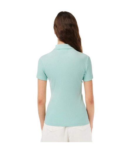 Polo Manches Courtes L.12.d Femme Turquoise Pâle Lacoste