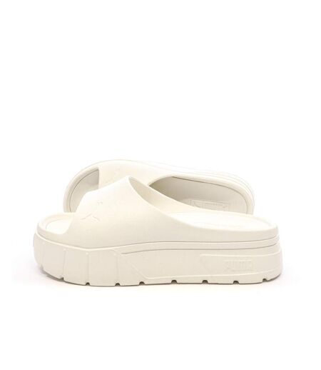 Claquettes blanches femme puma mayze - 38