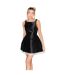 Womens/ladies Embellished Mini Dress Black Odd Muse-1