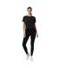 T-shirt Manches Courtes Motif/style Logo Femme Noir USA Pro-3