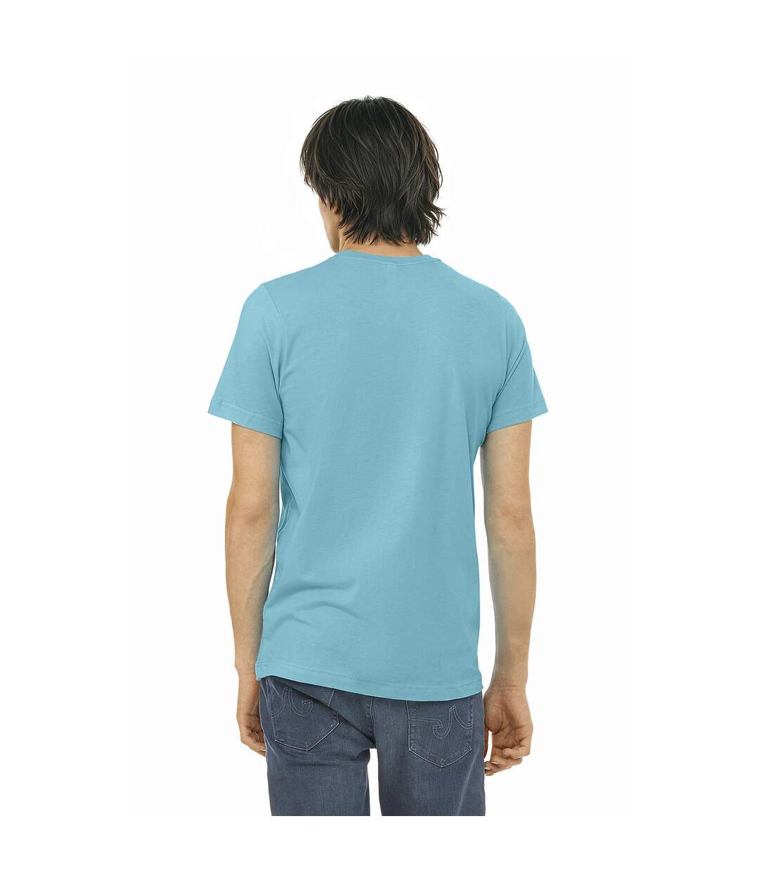 T-shirt adulte turquoise vif Bella + Canvas-2