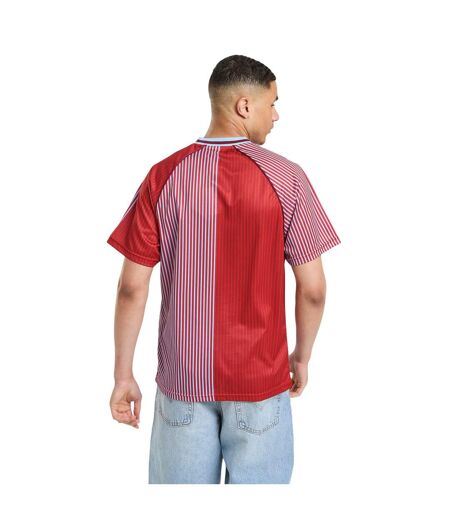T-shirt Motif/style Aston Villa Fc Homme Rouge Bordeaux Bleu Score Draw