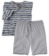 Men's Grey Short Pyjama Set Atlas For Men