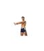 Short De Bain Cintré Motif/style Abstrait Dive Aquashort Homme Bleu Sombre Jaune Abstrait Speedo-1
