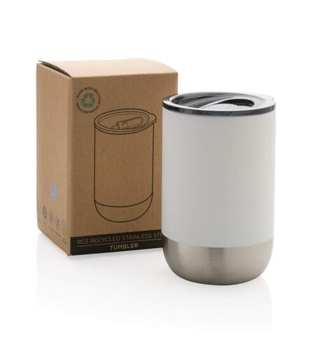 Recycled stainless steel tumbler one size white XD Collection
