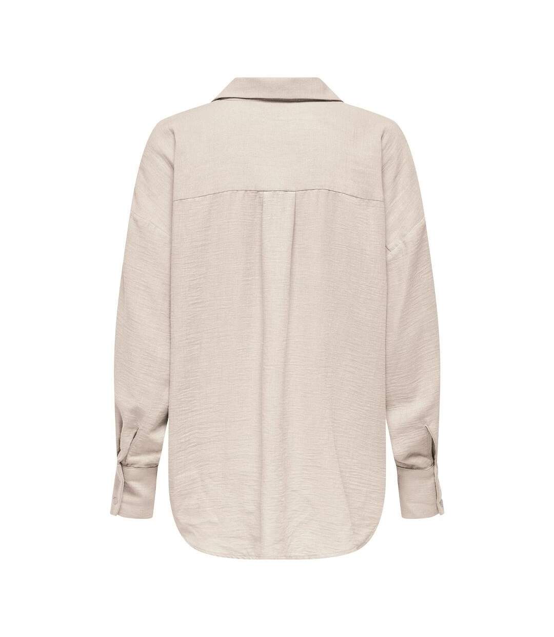 Chemise beige femme only bolzano-2