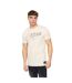 Mens Hybridge T-shirt Off White Crosshatch-2