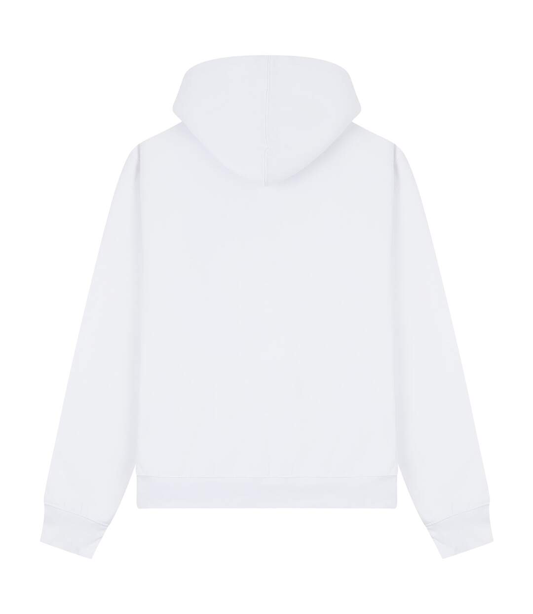 Unisex adult premium combed cotton tall oversized hoodie white Casual Classics-2
