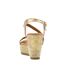 Sandales fern femme jaune or Lunar-2
