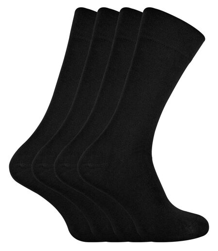 SOCK SNOB 4 Pk Unisex Bamboo Super Soft Suit Socks