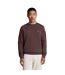 Mens crew neck long-sleeved sweatshirt deep mahogany Lyle & Scott