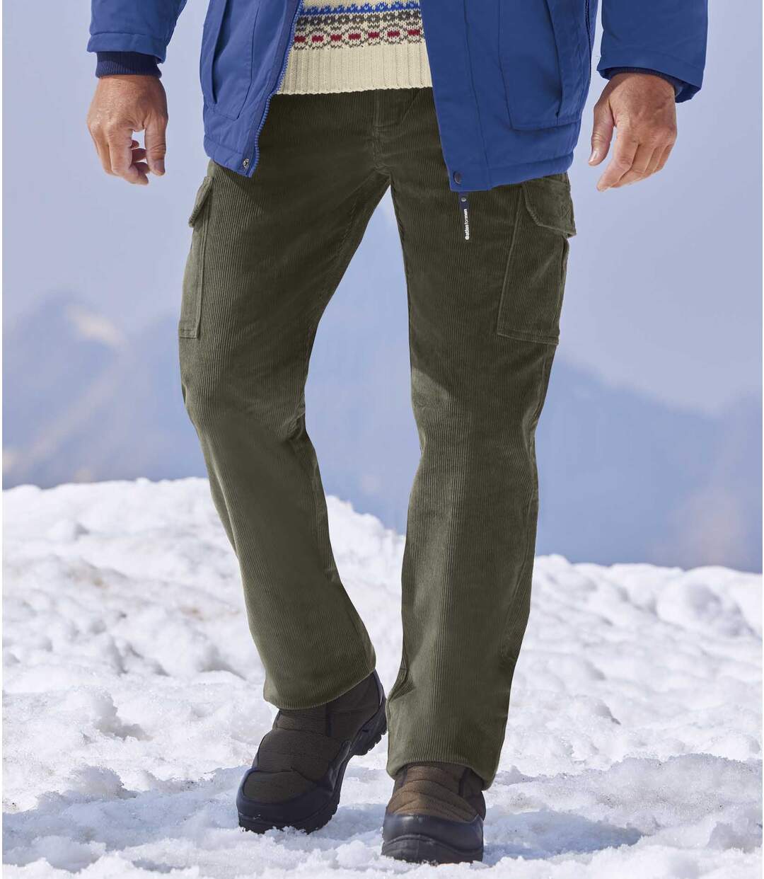 Pantalon Velours Cargo Stretch Confort-1