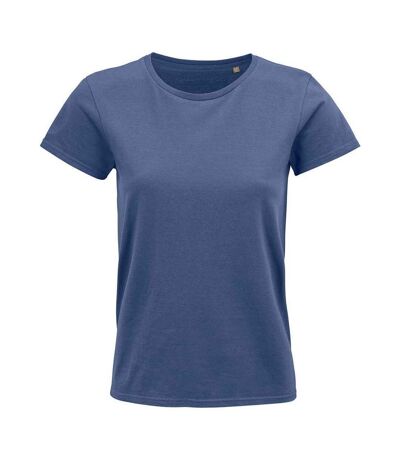 SOLS Womens/Ladies Crusader Organic T-Shirt (Denim)