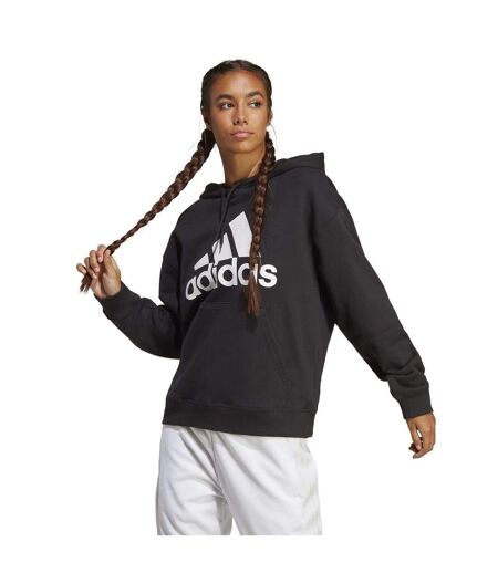 Sweat À Capuche Avec Cordons Badge Of Sport Femme Noir Blanc Adidas