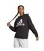 Sweat À Capuche Avec Cordons Badge Of Sport Femme Noir Blanc Adidas-2