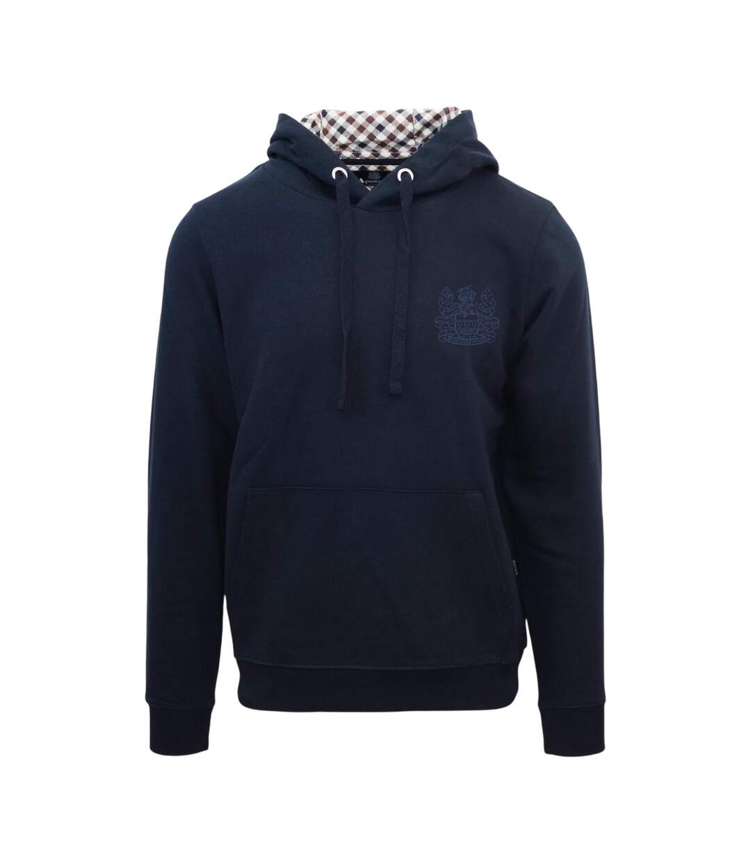 Mens Logo Hoodie Navy Aquascutum-1