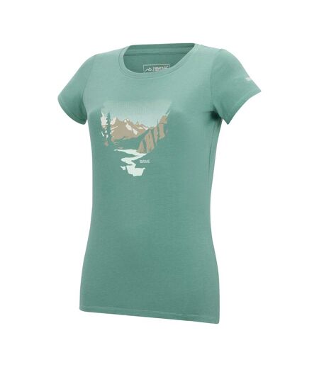 T-shirt Breezed Femme Turquoise Pastel Regatta