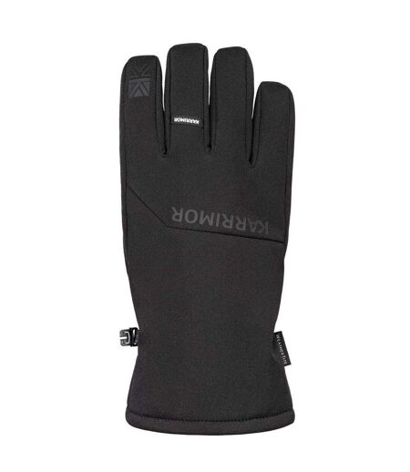 Mens Waterproof Logo Gloves Black Karrimor