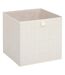 Boîte de Rangement Imprimé Tweed 31x31cm Beige-1
