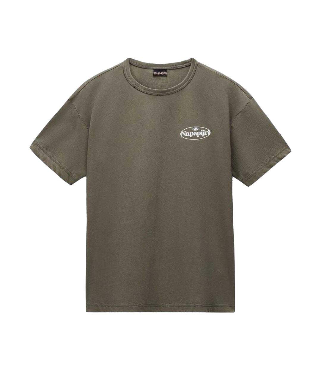 Mens Graphic T-shirt Green Napapijri-2