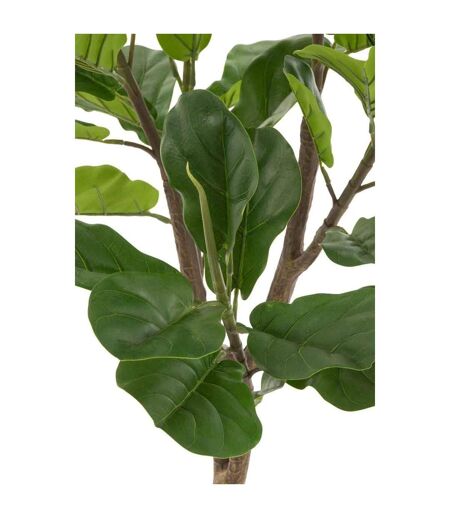 Plante Artificielle en Pot Ficus 129cm Vert & Noir